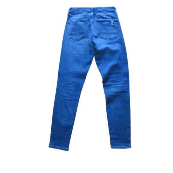 Agolde Sophie High-Rise Skinny Jeans Size 26 Distressed Detail Blue Denim Womens - Picture 4 of 6